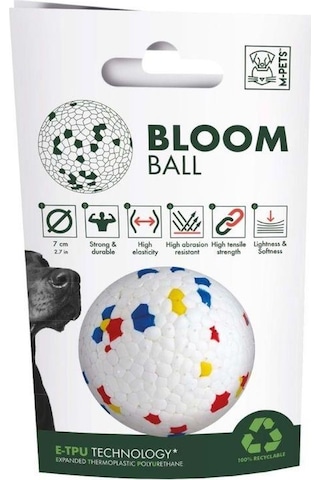 M-pets Bloom Ball Parçalanmaz Top Köpek Oyuncağı 7 Cm