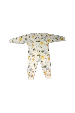 Özlem Bebe 7-12 Yaş Arası Kalın Penye Uyku Tulumu Krem