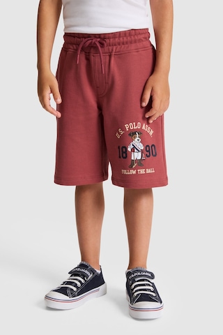 U.s. Polo Assn. Erkek Çocuk Vişne Şort Örme 50323936-vr223