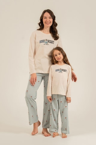 Arnetta Anne Kız Sweet Dreams Krem Uzun Kol Pijama Takım Ar3734-a-v1 Ar3734-a-v1