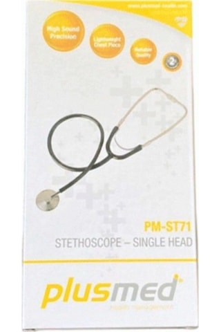 Plusmed PM-ST71 Tek Taraflı Hassas Stetoskop Siyah