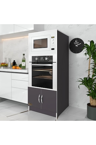 Kenzlife ankastre fırın dolabı ahsen gri mutfak banyo kiler ofis kitaplık
