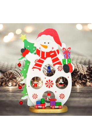 Yılbaşı Ahşap Dekor -kardan Adam-