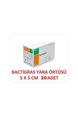 Smith&Nephew Bactigras Parafinli Tül Sargı Yara Bakım Örtüsü 5 x 5 CM 20 Adet