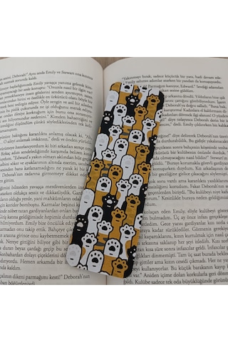 Kitap Ayracı - Sevimli Kedi Patileri
