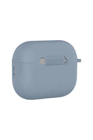 Apple Uyumlu AirPods Pro 3 İle Kılıf Standart Yumuşak Silikon Case Lavendery Gray