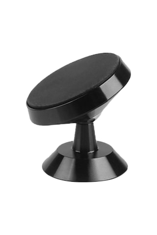 Skycity Araç İçin Manyetik Telefon Tutucu, Alüminyum Alaşım, 360 Dönebilen, Güçlü Manyet, Çok Amaçlı Masa/ev/araç , Siyah Diğer