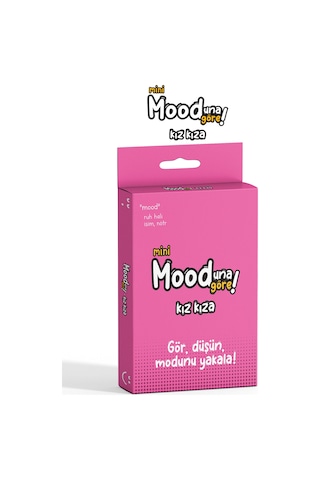Mooduna Göre Mini - Kız Kıza Arkadaş & Aile İçin Kutu Oyunu Kart Oyunu