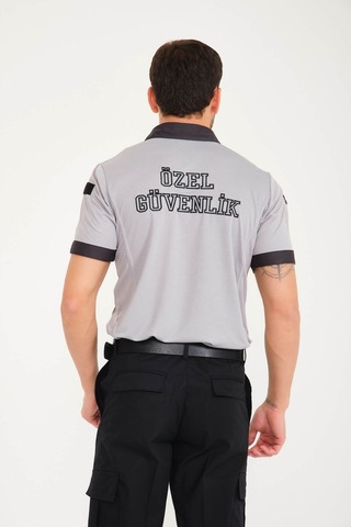 Yeni Tip Kamu Özel Güvenlik Yazlık Sweatshirt Gri