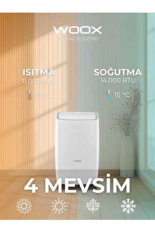 Woox FDPH41-3035ZPR5 14.000 BTU Taşınabilir Portatif Mobil Klima