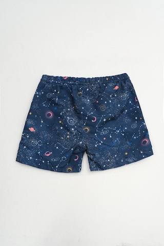Markapia Man Erkek Çocuk Cepli Uzay Deniz Şortu Lacivert