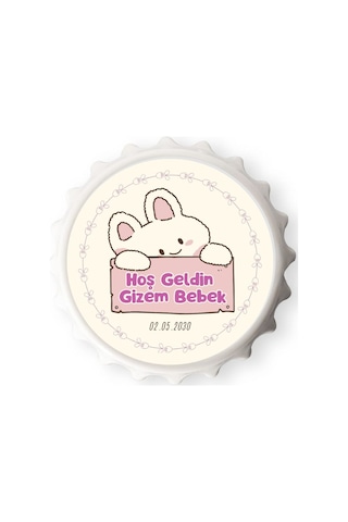 Doğum Günü Ve Baby Shower Hediyesi İsimli Metal Magnet Seti 10 Adet