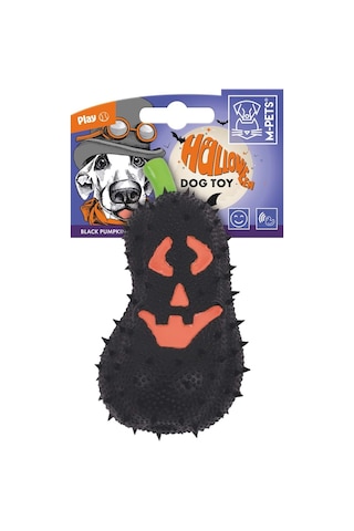 M-pets Halloween Siyah Bal Kabağı Köpek Oyuncağı 7x6.5x14 Cm Siyah