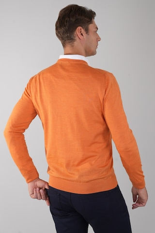 Bisse Erkek Basic V Yaka Triko Turuncu Tr23knos23212 D64