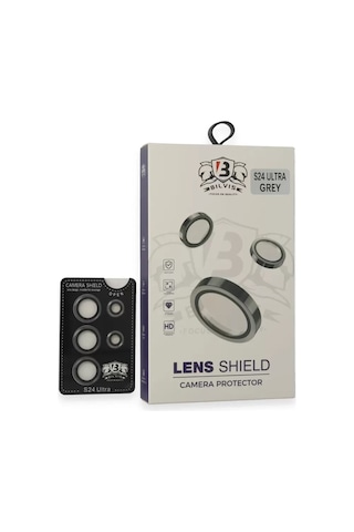 Mey İthalat Samsung Galaxy Uyumlu S24 Ultra Bilvis Titan Kamera Lens - Titan Gri Renkli
