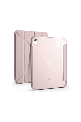 Bşkvirgo İpad 2025 10.9 10.nesil A16 Kılıf Kalemlikli Mars Tablet Kılıfı - Rose Gold Bsk2026
