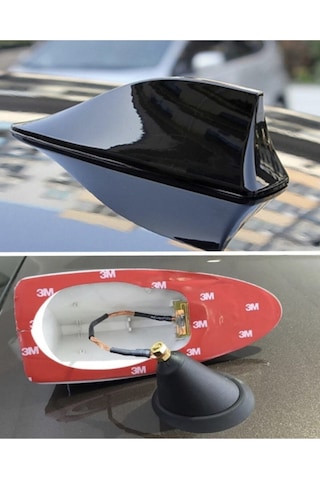 Her Araca Uygun Siyah Köpek Balığı Anten A Kalite