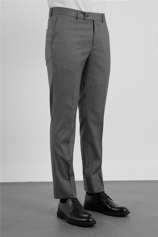 İmza Siyah - Bej Yan Cep Kendinden Desenli Comfort Fit Classic Pantolon 1003255177
