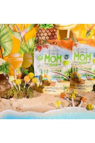 MOM 12'li Organik Tropikal Lolipop Ananas, Muz, Mango