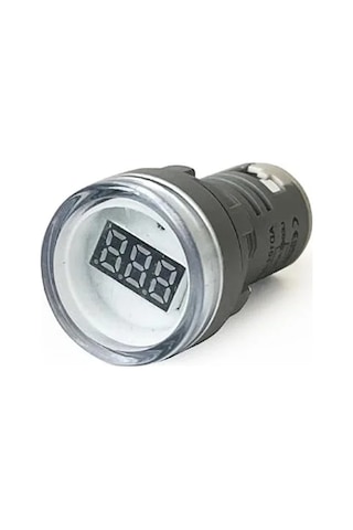 Dijital Voltmetre, 22mm Ac 60-500v Led Beyaz Işık İle Kullanım