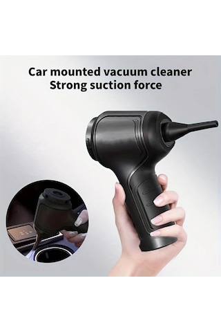 Fochsia Green 1 Parça Çok Fonksiyonlu Kablosuz El Süpürgesi Toz Evcil Hayvan Tüyü Araç İçin