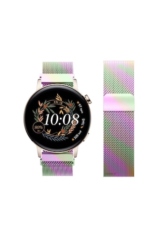 Huawei Watch Gt3 42mm Gt2 42mm Uyumlu Kordon Manyetik Milanese Loop Metal Kordon