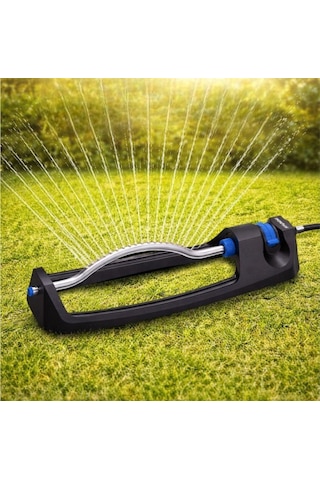 Hyundai 5880 Salınımlı Çim Sulama Fıskiyesi 17 Delik Pirinç Nozul Bahçe Sprinkler