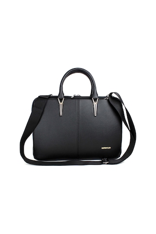 Kadın Siyah İpad Notebook 13 & 14 İnç Laptop Ve Evrak Çantası Siyah