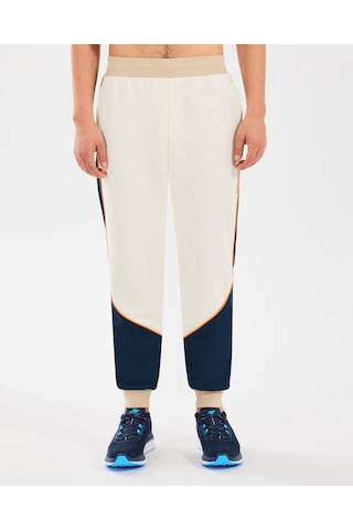 Skechers M Diagonal Lw Fleece Jogger Sweatpant Erkek Offwhite Eşofman Altı S2510037-102 Beyaz