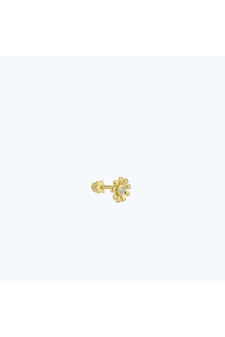 Altınbaş Altın Çiçek Tragus Piercing Trgsbt073-25854 Altın