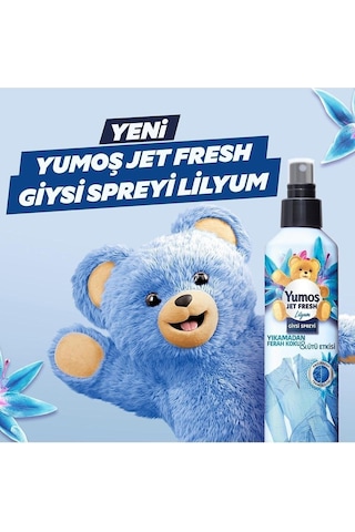 Yumoş Jet Fresh Giysi Spreyi Lilyum 6 x 200 ML