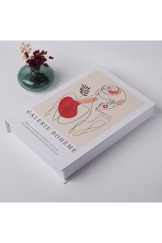 Bak Gel Al Kitap Görünümlü Dekoratif Kutu, Iskandinav Tarzı , Minimalist Saklama Kutusu