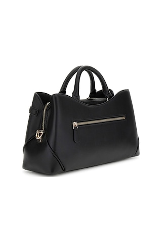 Kadın Metal Aksesuarlı Kanat Detaylı El Çantası - Siyah Siyah