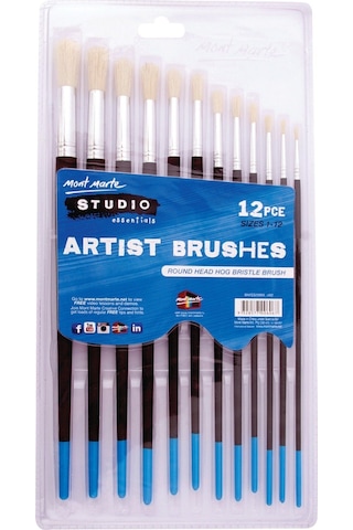 Mm Studio Artist Fırça Seti Yuvarlak 1-12 No 12'li