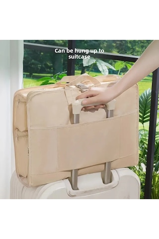 Konesam Seyahat Organizer Seti 6'lı: Giyim, İç Çamaşırı Bölmeli, Katlanabilir Nilon Çantalar Mavi 45x32x15 Cm