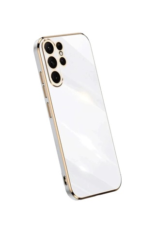 Durukar Samsung Galaxy Uyumlu - S24 Ultra Kılıf Volet Silikon - Beyaz