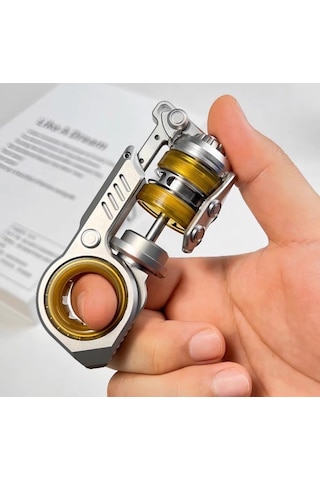 Premium Edc Fidget Toy Paslanmaz Çelik Tuning Fork Mekanizmalı Manyetik Metal Yeni Nesil Stres Çarkı