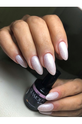 Glamour By Mia 136 Simli Açık Pembe Kalıcı Oje 15 Ml Hema Free Tpo Free