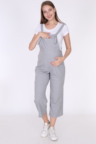 Luvmabelly Myra6100 - Gri Hamile Salopet-gri