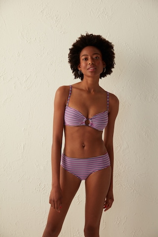 Penti Çok Renkli Çizgili Paloma Straplez Bikini Üstü