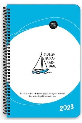 Hisli Şeyler 13 19,5 Haftalık Ajanda - Gidelim Buralardan Renkli