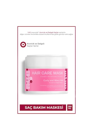 Kıvırcık Ve Dalgalı Saçlar İçin Saç Bakım Maskesi 250 Ml Bukle Belirginleştirici