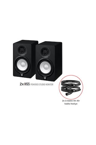Yamaha Hs5 Aktif Stüdyo Referans Monitörü Seti Siyah