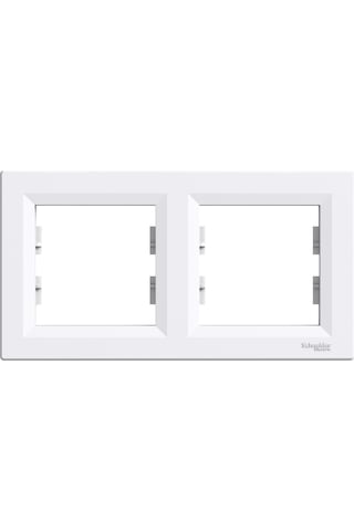 Schneider Electric Asfora 2'li Yatay Çerçeve Beyaz - EPH5800221
