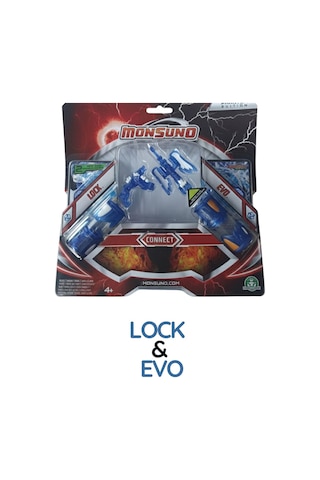 Monsuno Lisanslı Vs 2 Li Fusion Figür 3'lü Set Lock & Evo / Driftblade & Black Buııet / Backslash & Shadowhornet Tek Beden