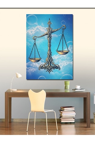 Kanvas Tablo Terazi Burcu 50cmx70cm