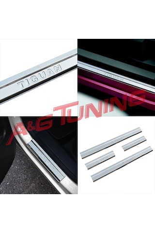 Volkswagen Tiguan Krom Kapı Eşiği Tk 2007-2015 Paslanmaz Çelik N11.405