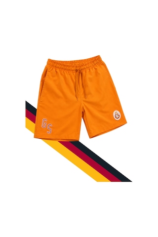 Gs Store Galatasaray Lisanslı Çocuk Deniz Şortu Turuncu