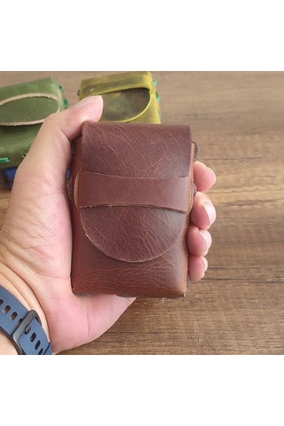 Sumerian Leather Craft  Deri Sigara Kılıfı Tarçın