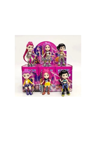 K-pop Demon Hunters Figür Anahtarlık Rumi Zoey Mira Modeli 1 Adet Açık Bej